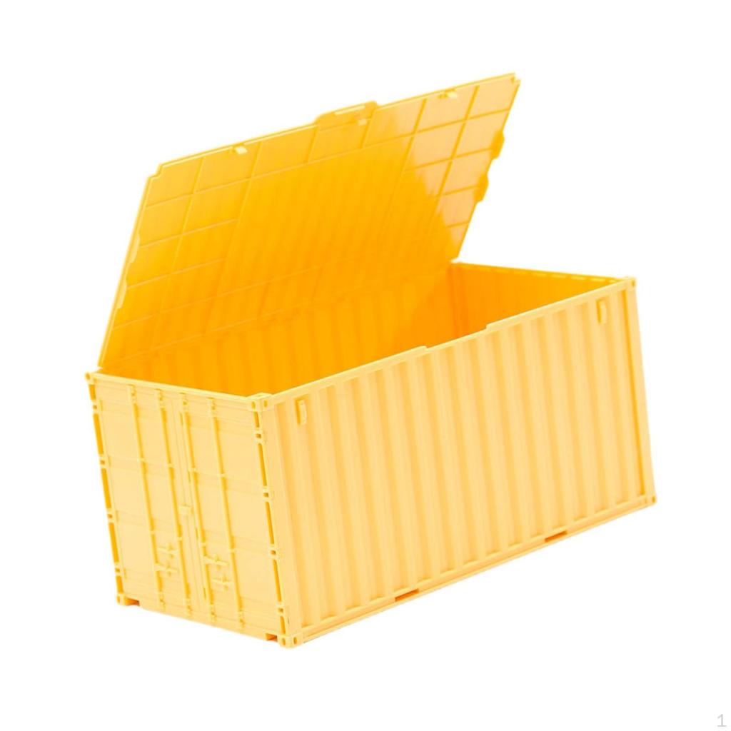 Mini Desktop Storage Box Shaped Like A Container, Large Capacity, Practical And Unique, with