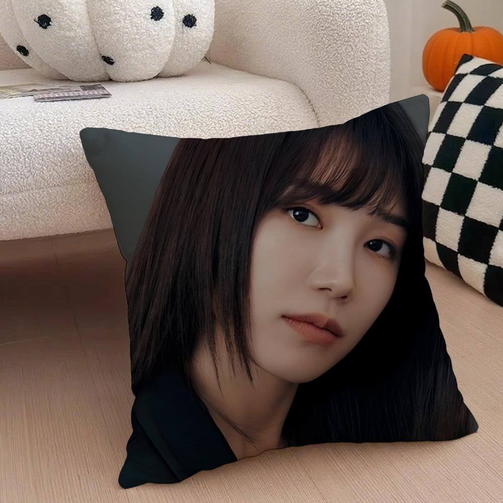 singer sweet JJung Eun Ji Cushion Cover Throw Pillow Cover Hidden Button Durable Polyester Chair Cushion
