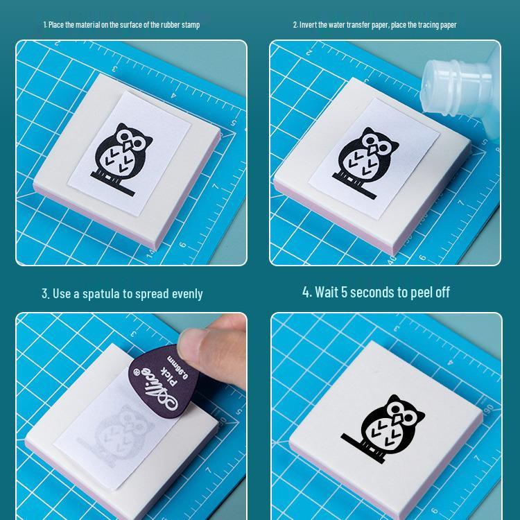 Beginner DIY Rubber Stamp Carving Kit - Water Transfer Art & Printmaking Materials