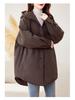 Damen 2024 Winter Gesteppte Mittellange Baumwolljacke - Leicht, Stilvoll, Übergröße