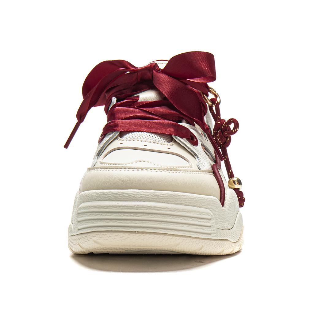 Li Ning Moth Orchid Coverage Slip Resistant Cushioning Abrasion Resistant Lightweight Height Increasing Low top AGCW008-3