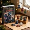 Weihnachtsbaum-Hängeornamente Drache Adventskalender 2026 2D Flache Acryl-Ornamente Thematische Sammlerstücke 24 Tage Countdown Geschenkbox für
