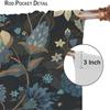 Boho Floral Curtains Watercolor Botanical Pattern Living Room Home Decoration Bedroom Curtain Darkening Polyester Ideal For Sitting