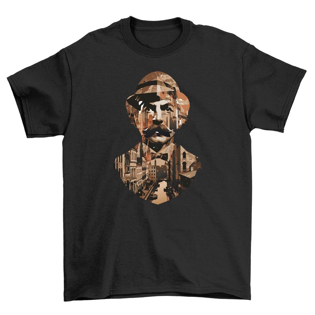 Retro 10 - Funny Hat Man Design T-Shirt Mens Womens Tees Top, 100% Cotton, Unisex Printed Design. Emb
