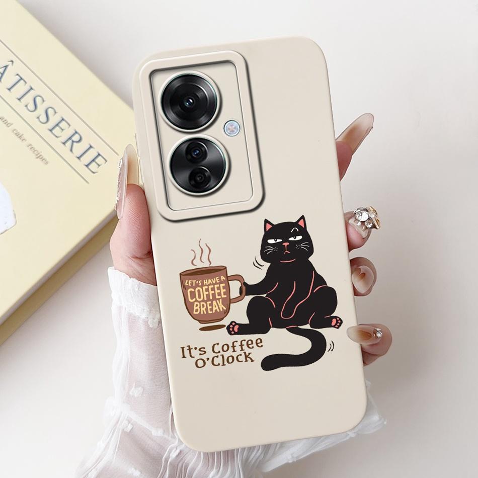 For OPPO Reno11 F 5G Case Reno 11F CPH2603 2024 Elegant Printing Camera Protective Shockproof Soft Silicone Phone Cases