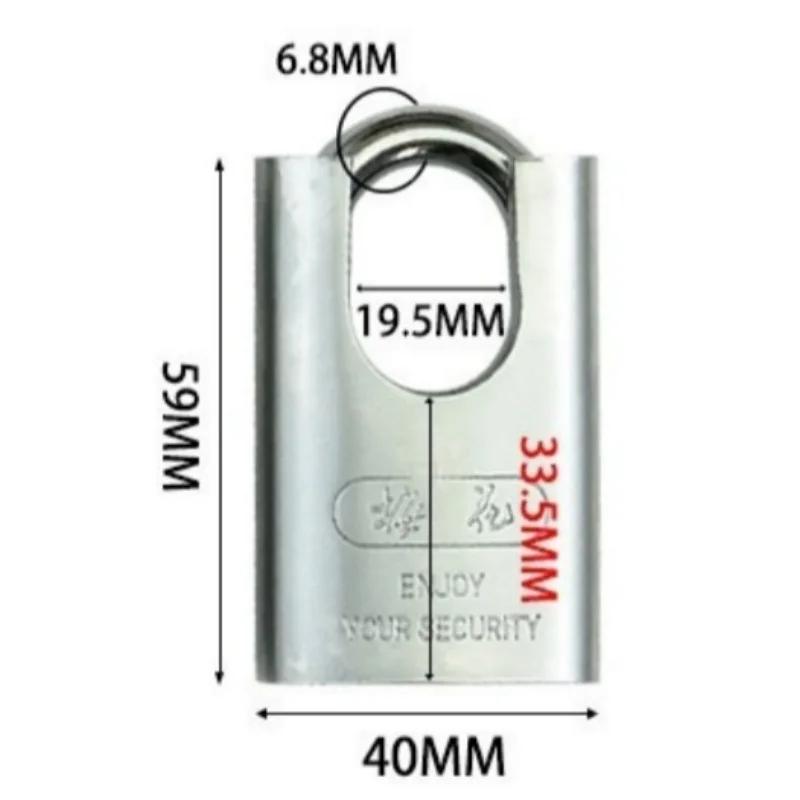 

40/50 мм замок Plum Blossom с полузакрытой балкой, антикоррозийный, железный, полностью медный, сердечник замка, противоугонный, навесной замок для двери амбара