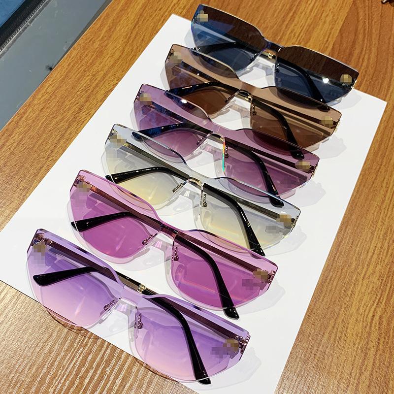 Frameless Letter M Mijia Sunglasses Cat Eye Trend Sunglasses Men'S And Women'S Sunglasses