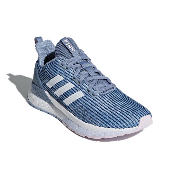 Adidas Comfortable Lightweight Non-Slip Low-Top Running Shoes Women Sneakers Blue White DB1298