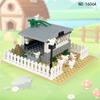 Non-Toxic Moc Farm Animals Classic Building Blocks City Chicken Coop Hen House Toys Diy Blocks Toys For Thanksgiving Day/Christmas Gift