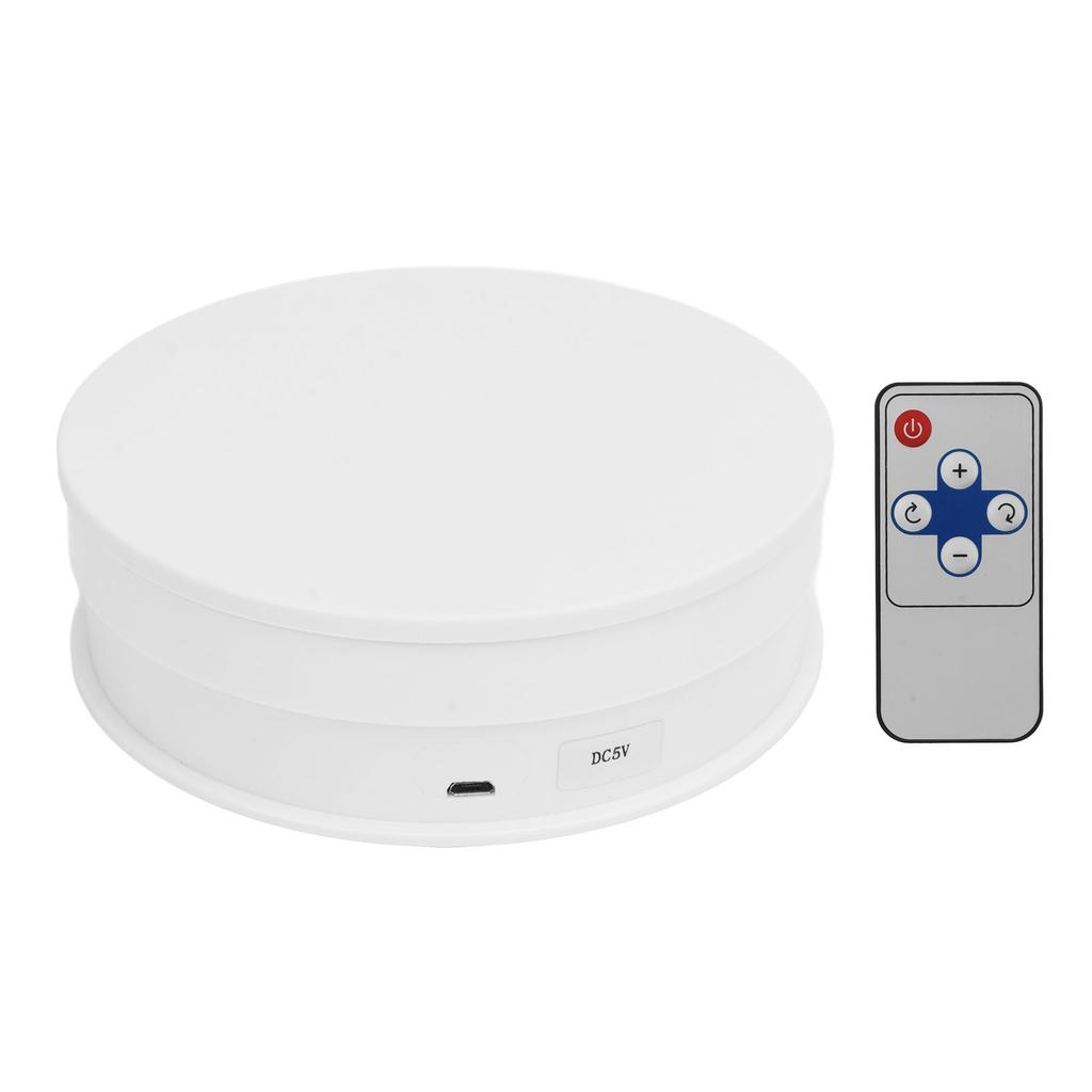 Still Turntable 15cm Remote Control Speed Electric Rotating Turntable Display Stand Photography Video Shooting Props