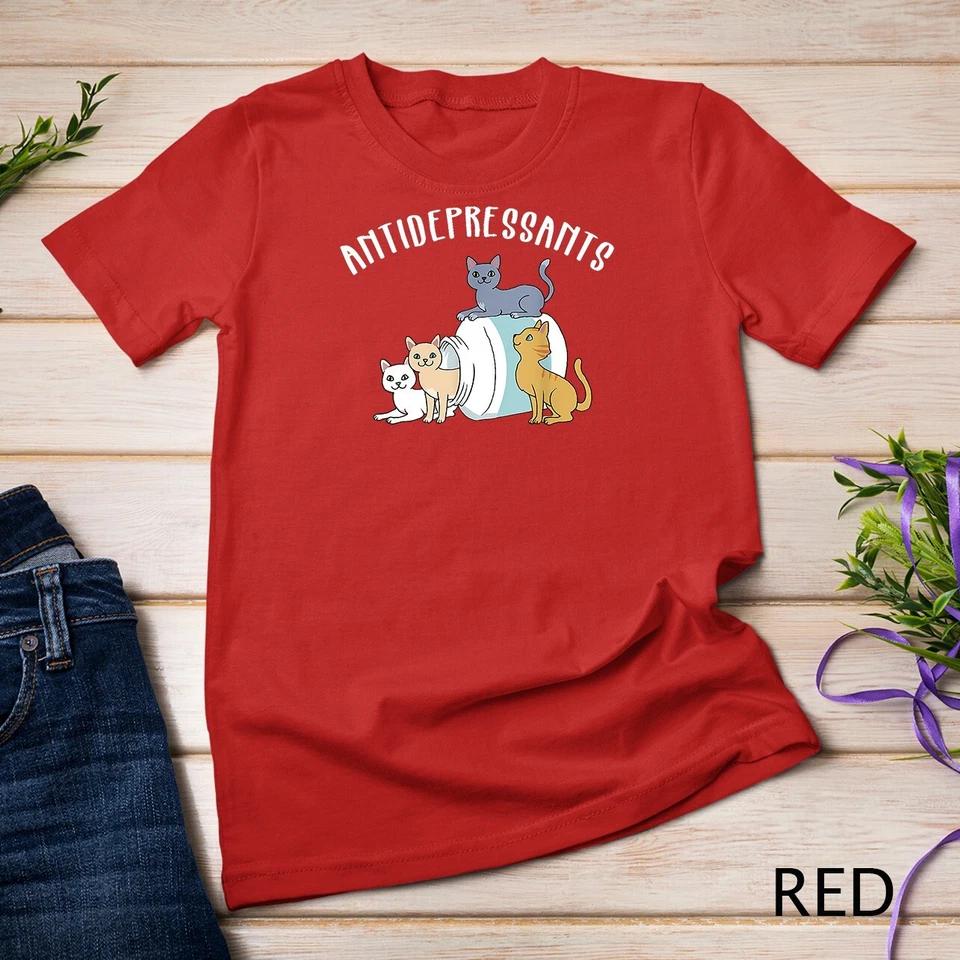 Cat Antidepressant TShirt Funny Cat Shirt Unisex T-shirt 6 L