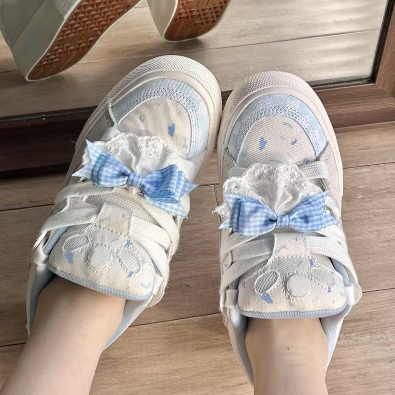 

Нишевый дизайн, цветовая гамма торта с черникой, хлебные туфли, высокая ценность, пара, повседневная обувь, обувь для скейтборда в стиле Гуочао 40