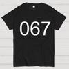 Number 067 Game Movie Cotton Summer Casual Cool Loose T-Shirt