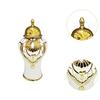 Ceramic Ginger Jar Vase Porcelain Canister Container Ornament with Lid for Centerpiece Display