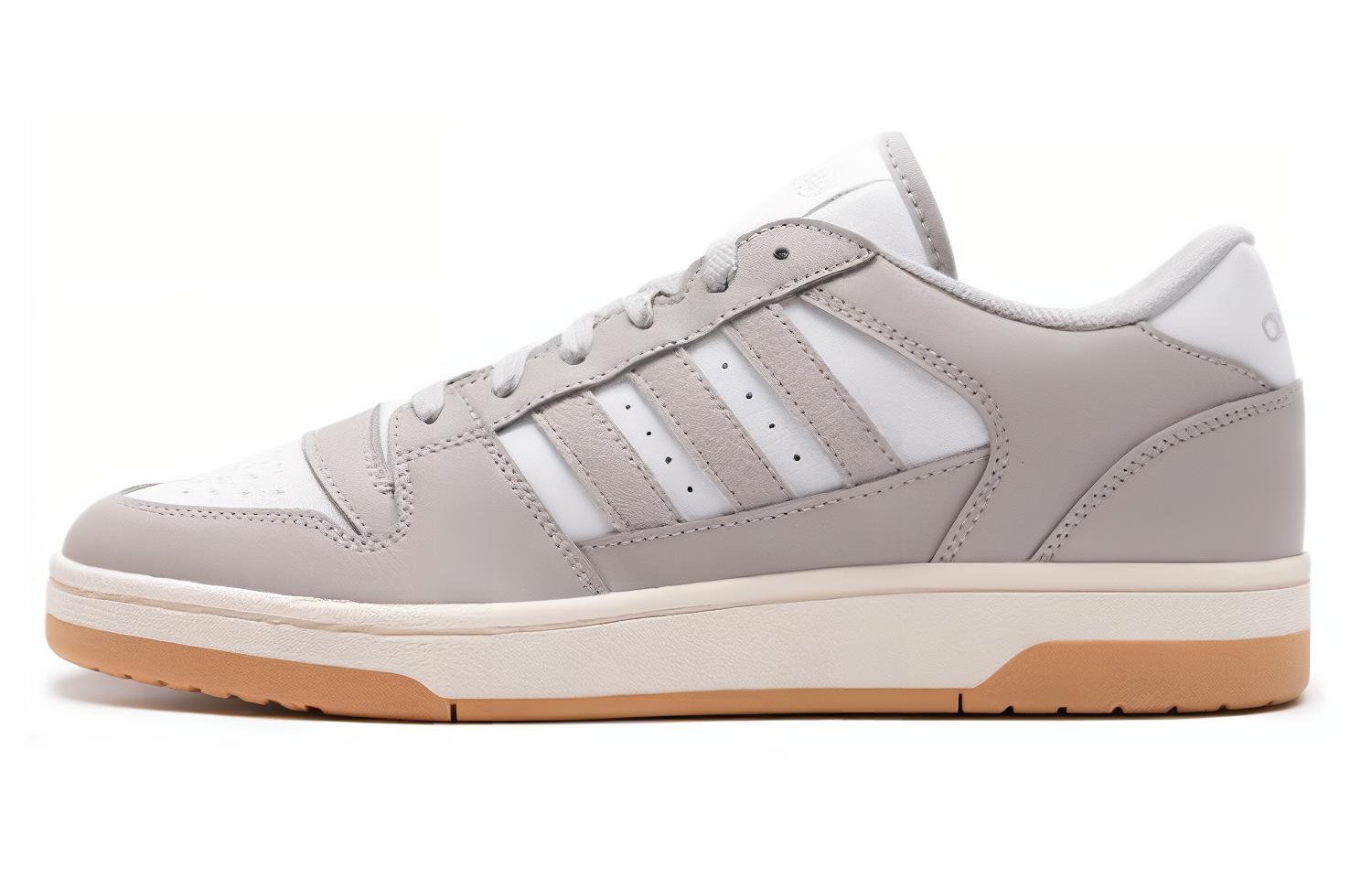 Adidas TURNAROUND Low Slip Resistant Abrasion Resistant Low top Basketball Shoes Unisex Gray White IE3834 44