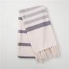 100% Cotton Striped Tassel Beach Towel - 30 Color Options
