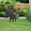 Metal Garden Dog Statue Decorative Stakes Animal Silhouette for Garden Home Decor Outdoor Gifts