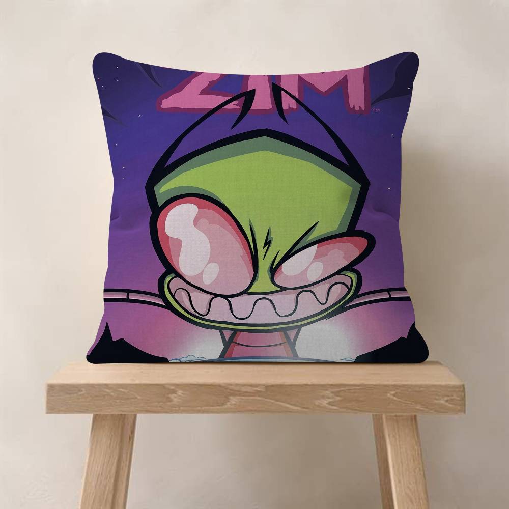 IInvader ZZim Cartoon Movie Pillowcase Toon Gift Cushion Cover Bedroom Home Sofa Chair Seat Decor Pillow Case