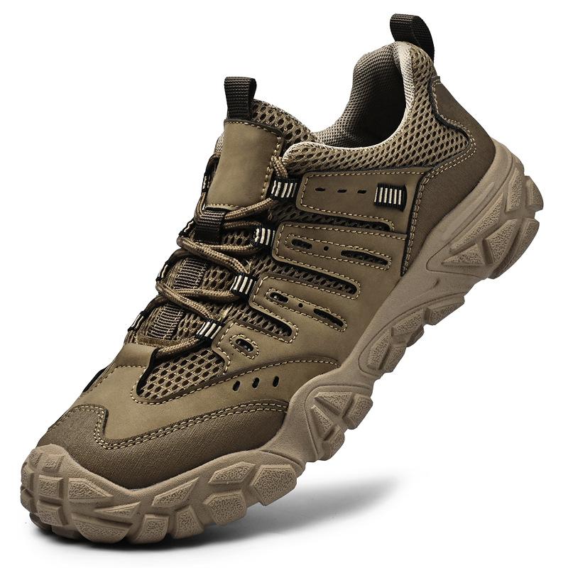 

Мужские сандалии, новые летние дышащие сетчатые пляжные ботинки для ходьбы по воде, мужские нескользящие уличные спортивные ботинки для ручья 46