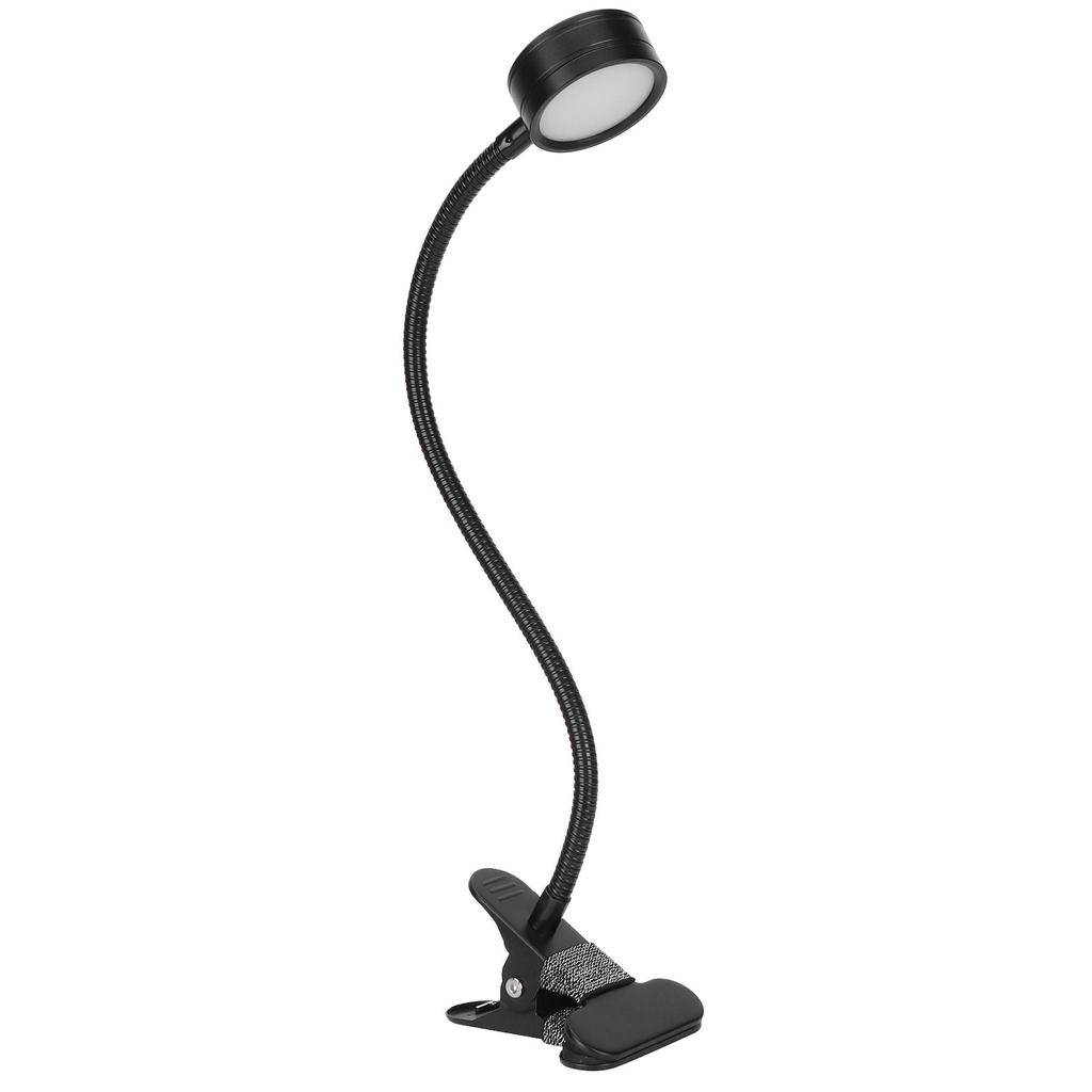 USB Desk Lamp 360 Degrees  Angle Adjustable Clip On Gooseneck Reading Light for Office Bedroom