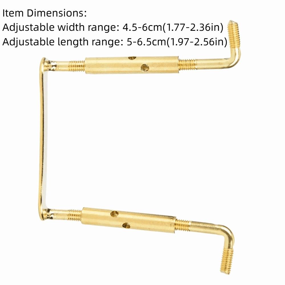 3PCS Gold Color Violin Chin Rest Clamp Metal Violin Replacement Parts  Violin Replacement