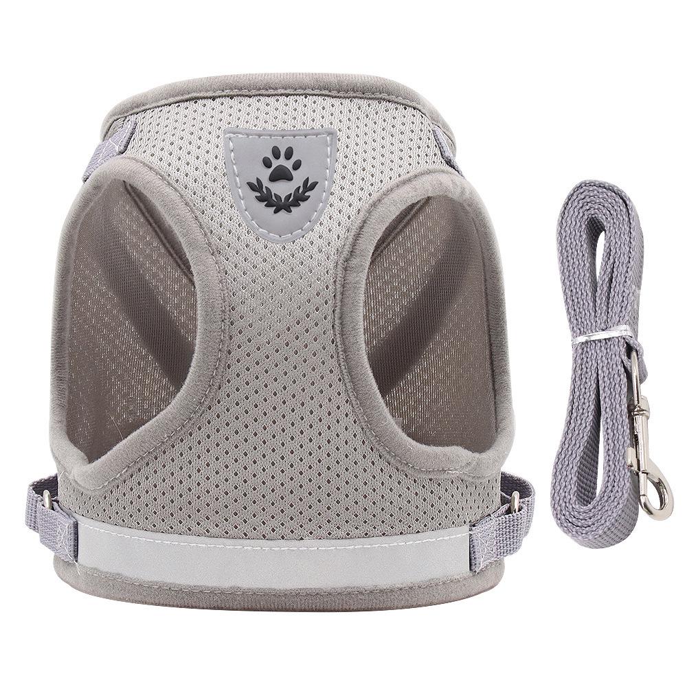 Reflective Breathable Pet Harness for Dogs and Cats - Universal Vest Style Leash