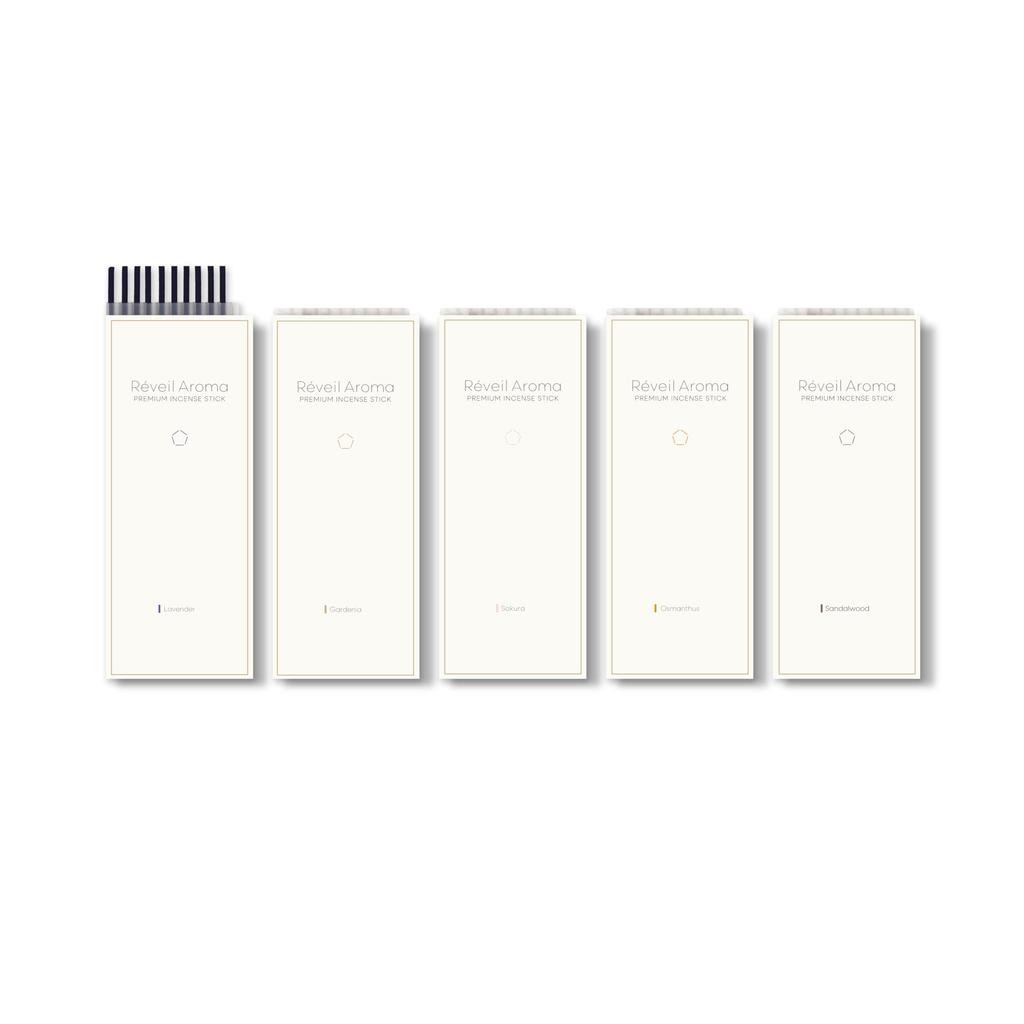 Zestaw zapachowy Aroma Incense z Osmanthusem, 5 delikatnych zapachów, niski dym, do użytku domowego