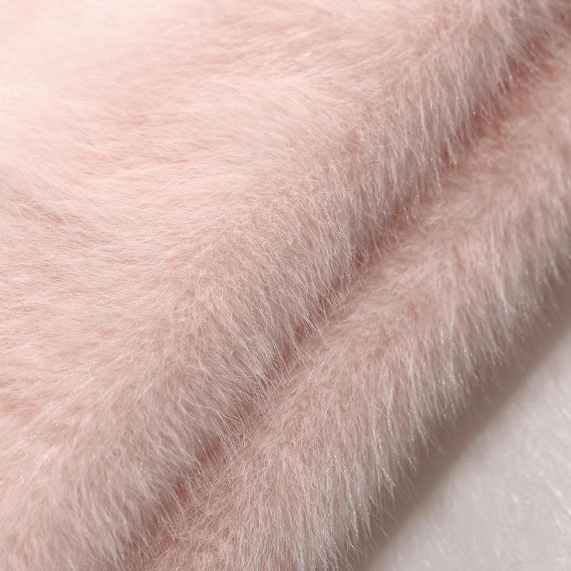 50x180cm Thickend Faux Fox Long Hair Plush Fabric for Coats Collar Toys Carpet For Diy Sewing Plain Soft Warm Fur Cloth