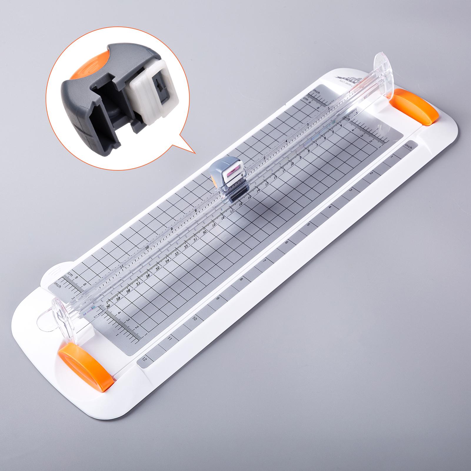 

JIELISI A4 Paper Trimmer Replacement Blade Desktop Paper Cutter 12.2 Inch Cutting Length Hidden Cutting Head for Craft серый