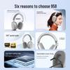 P958 Bluetooth Earphones: HIFI Stereo Sound, 3D Comfort, Long Wear, Type-C Compatible.