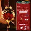 Autumn Mid Festival Atmosphere Lantern Diy Hanging Lanterns Kids Toy Handmade Light Rabbit Lotus Lantern Gift Holiday Decor Prop