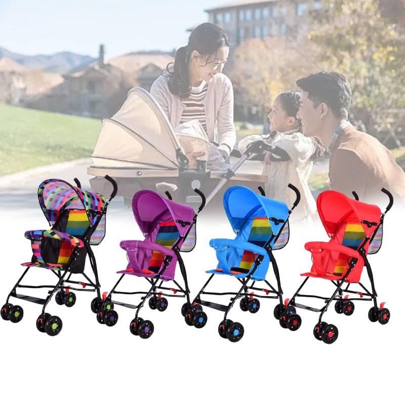Stroller Ultra Kids Lightweight Foldable Convertible Seat One Button Rotation