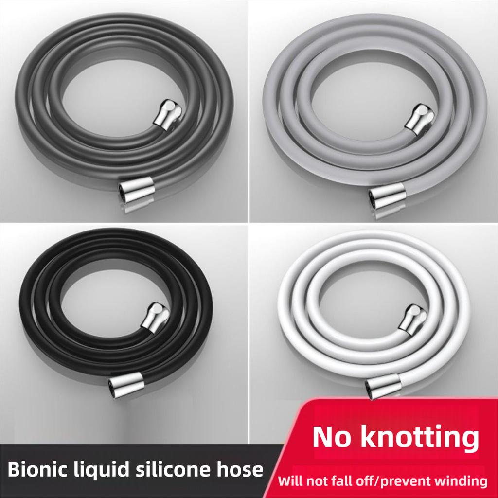 Universal Showerhead Tube Flexible Silicone Faucte Accessorie 1.5/2M Shower Hose Kitchen