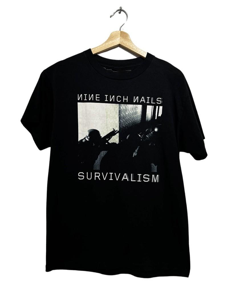 NIN 2006 Nine Inch Nails Survivalism Tour Tee Size S-5XL Reprint Unisex T-Shirt S