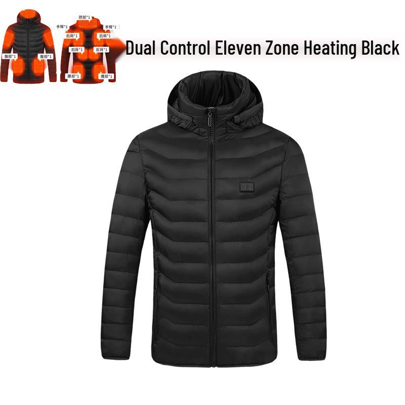 Men's Smart USB-Heated Winter Jacket with 21-Zone Temperature Control