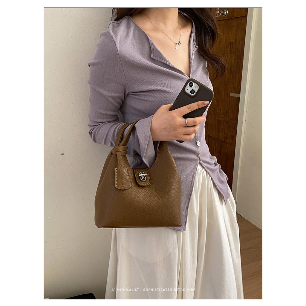 IELGY Ladies Messenger Bag Large Capacity All-Match Casual Commuter Bucket Bag Portable