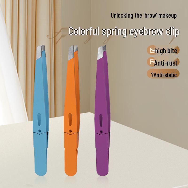 

Stainless Steel High-Precision Eyebrow Shaping Tweezers - Beauty & Eyelash Tool