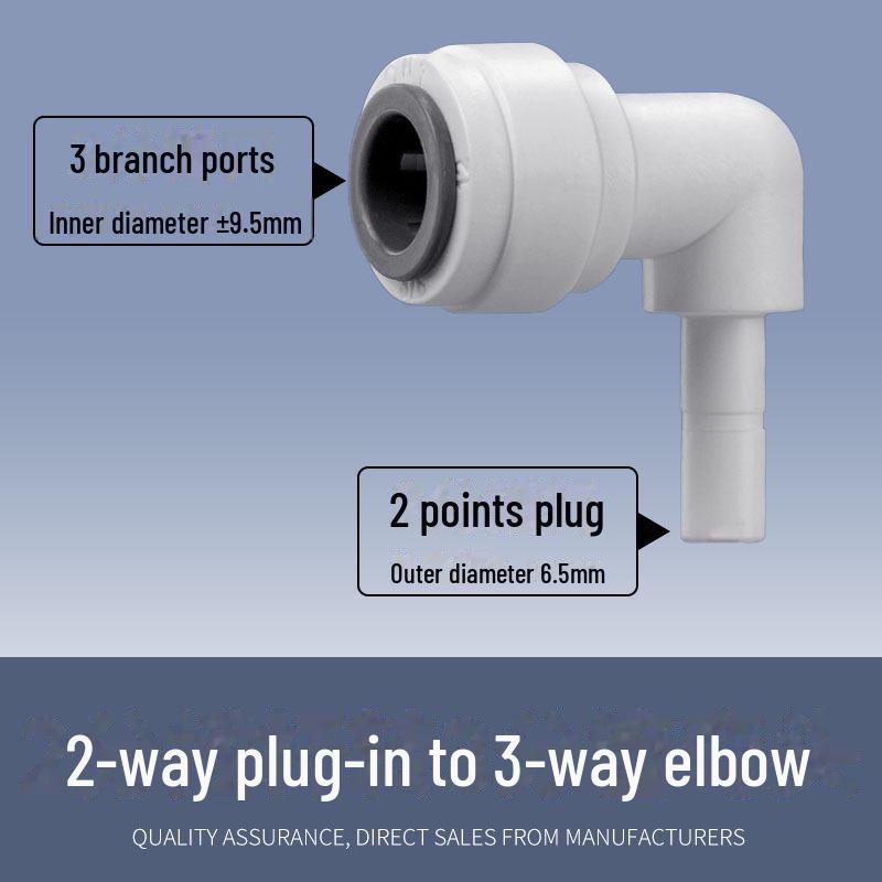 

Универсальные принадлежности для соединителей для водоочистителей: Соединители 2, 3, 4 точки, внутренняя/наружная резьба, труба, машина для очистки воды, шаровой кран, колено.