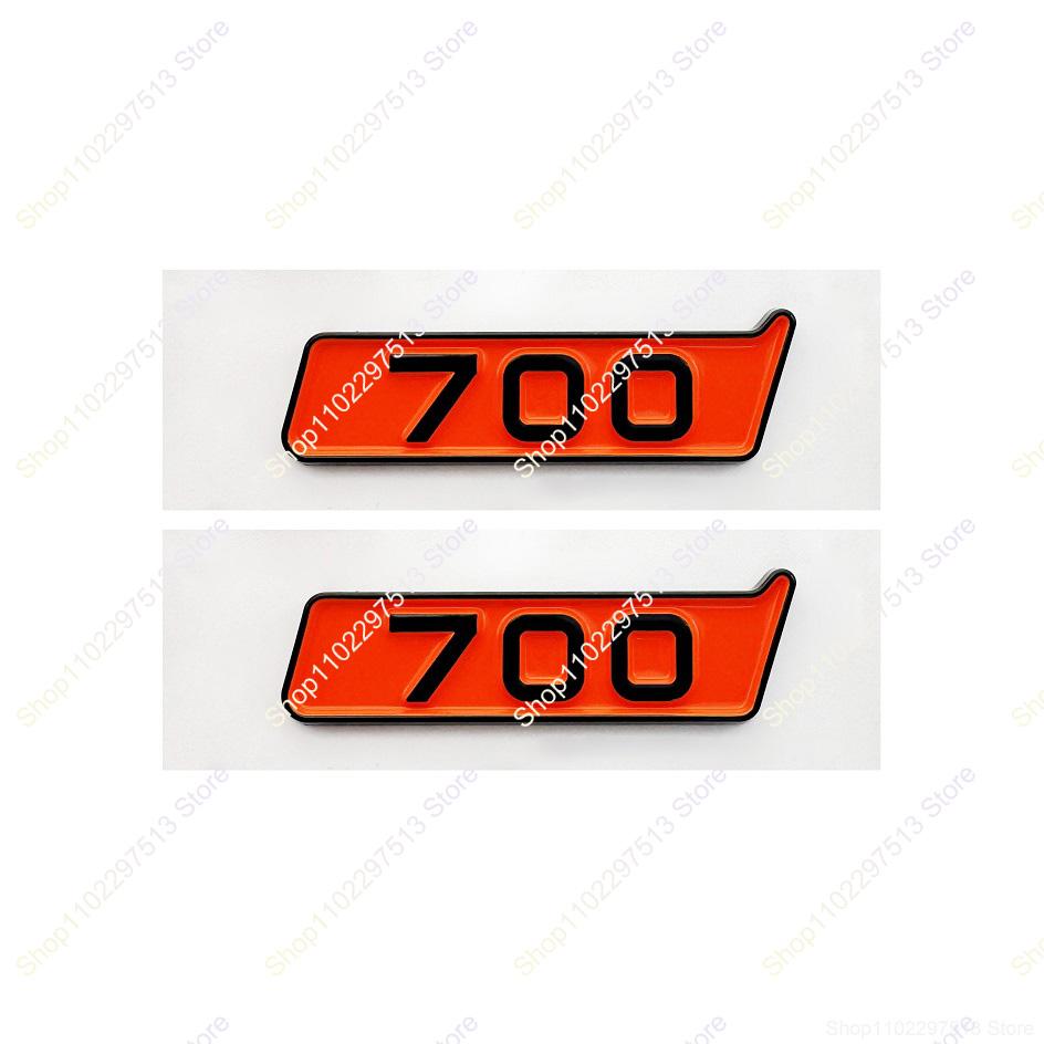 700 800 900 Badge Car Rear Trunk Emblem Stickers for W463 W205 W218 G700 G800 G900 Glossy Black Orange Logo Decoration