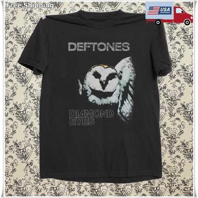 Deftones Band T-Shirt, Deftones Diamond Eye Unisex Schwarzes Baumwoll-T-Shirt S-5XL