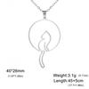 Teamer Cat Kitten Pendant Necklace Stainless Steel Pet Animal Necklace Cute Funny Cat Daily Jewelry for Women Girls No Rust