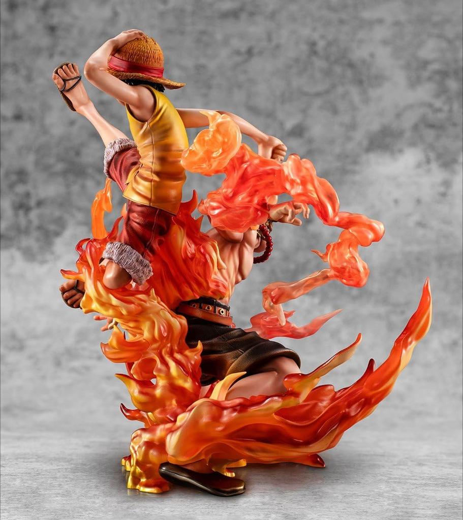 MegaHouse Luffy Ace One Piece Figure Pirate Portrait Neo Maximum Brotherhood Bond 20th Limited inch Multicolor MH716454 & - - - - Ver. 9.7