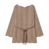 European and American Style, New Women's Clothing, Foreign Style, Fashionable, Casual Style, with Belt Knitted Sweater.