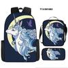Backpack Unicorn Unicorn Animal Student School Bag, Digital Color Printing Animation Cartoon Backpack