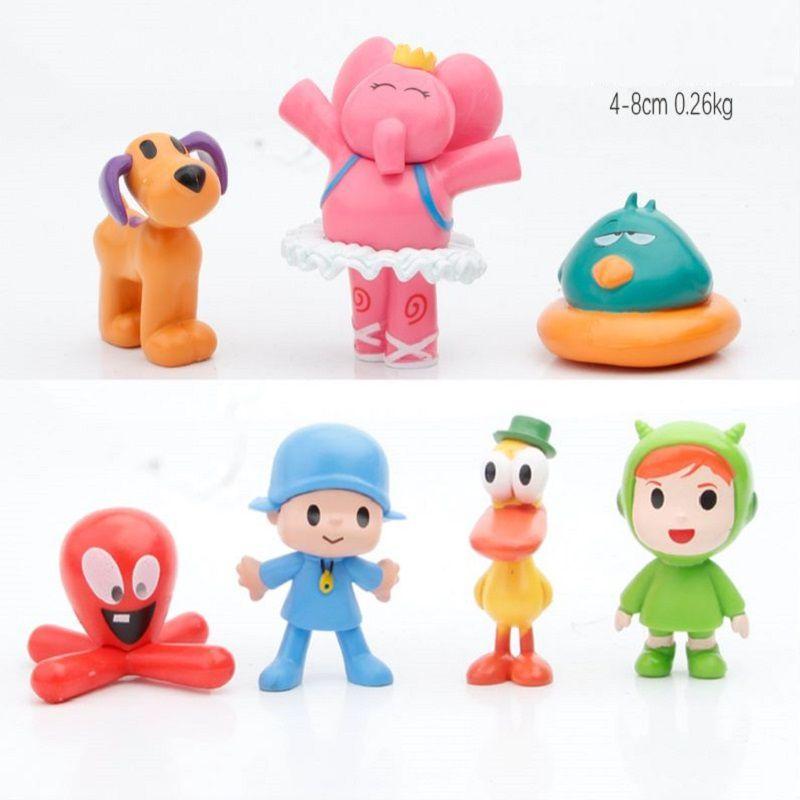 Adorable 7pcs Pocoyo Action Figures Zinkia Miniatures Perfect For Cake Decoration