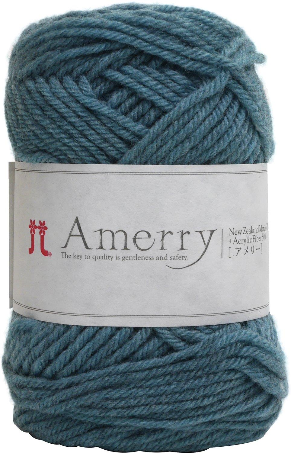 

Hamanaka Amelie Medium 2261 Yarn, Weight, Col. 37, Blue, 40g, Approx. 110m,