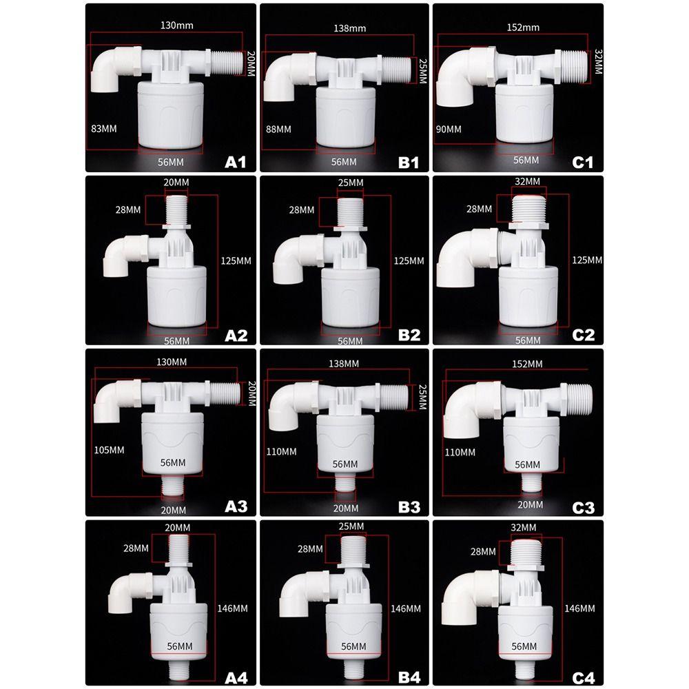 1Pcs Straight-Through Floating Ball Valve Inside Plug-in Male Thread Water Level Control Valve 1/2" 3/4" 1" Tank Valve