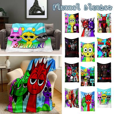 Flannel Digital Printed Blanket Conditioning Blanket Sofa Blanket Girl Gift