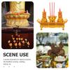 LED Retro Chinese Buddha Light Chinese Style Buddhist Supply Lamp for Meditation Temple Worship