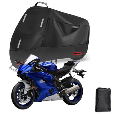 Yamaha YZF-R6 300D Thick Motorcycle Cover, All-Weather Motorcycle Cover, Waterproof, UV Protection, Anti-Theft, Motorcycle